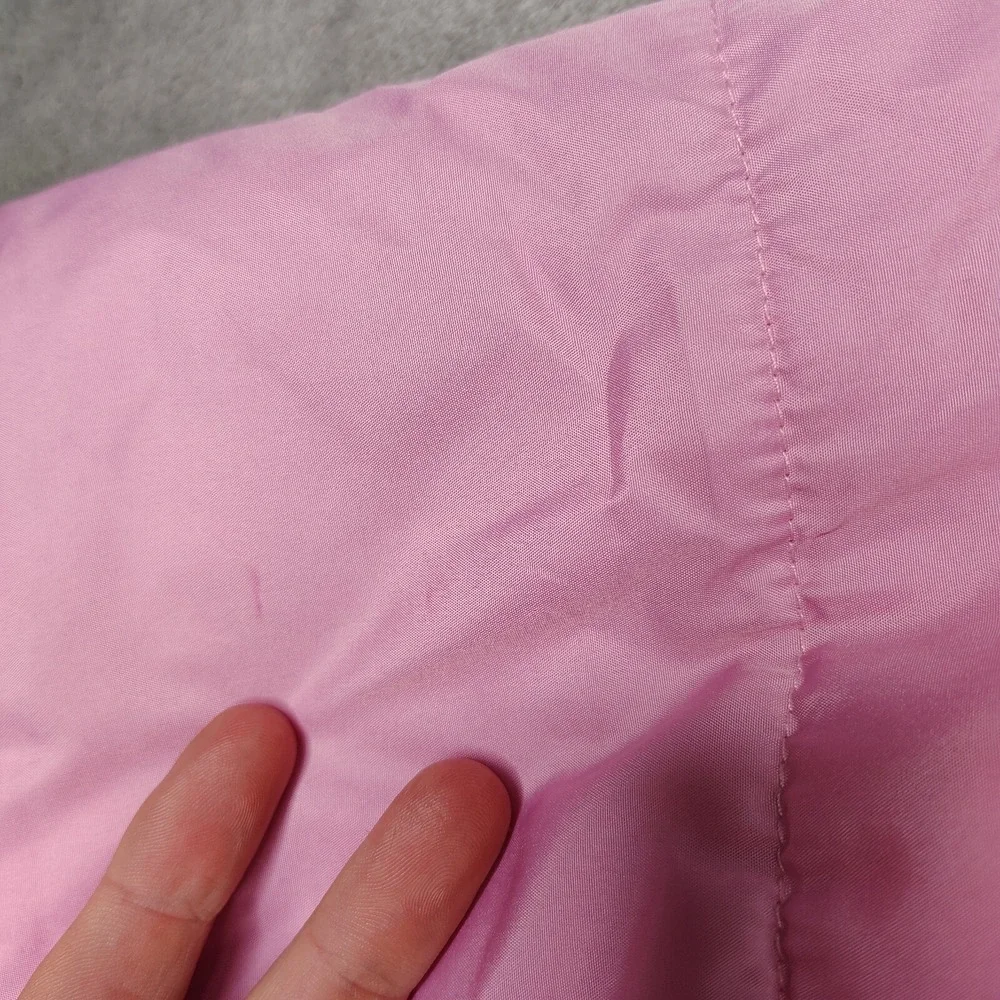 Harley-Davidson Puffer Jacket Kids Size M Pink Rhinestone Logo Full Zip Quilted